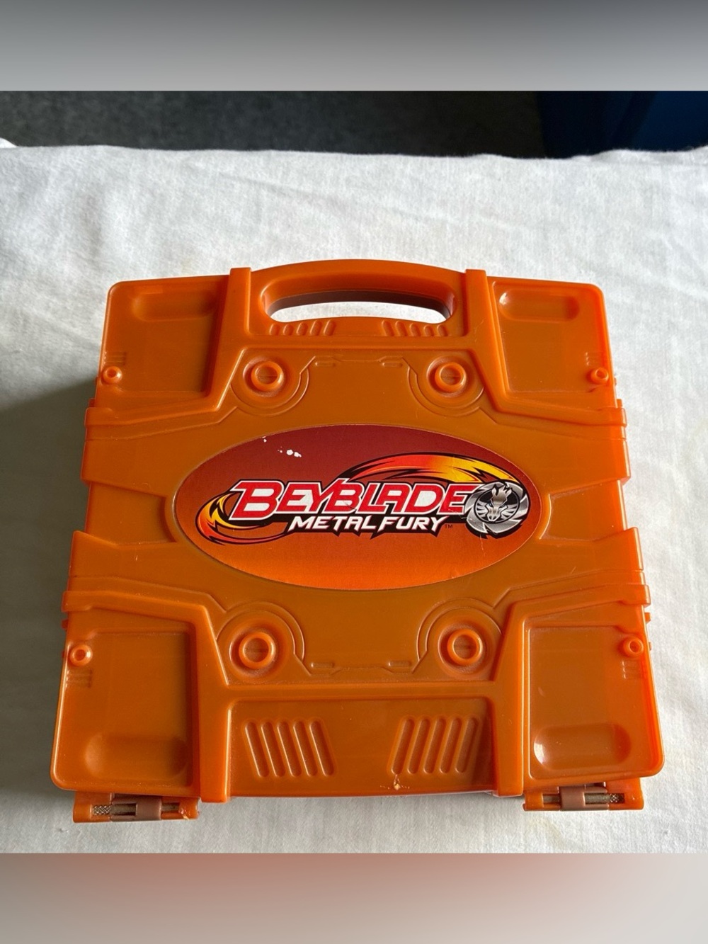 Beyblade Metal Fury Orange Carry Case – Portable Toy Storage